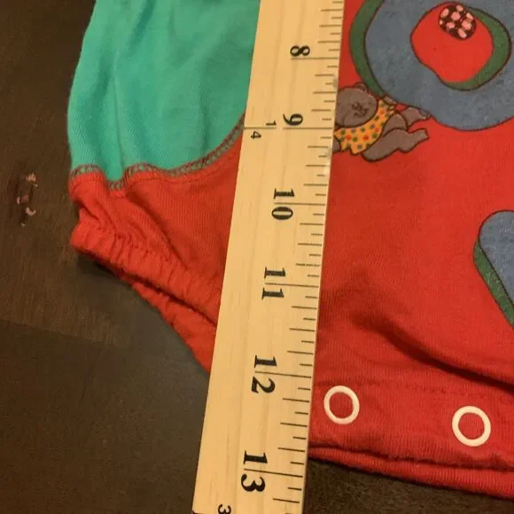 Vintage Buster Brown Romper Boys Baseball Player 3-6 Months Primary Colors - Picture 12 of 13